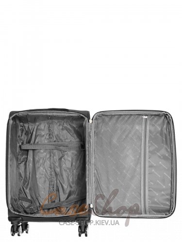 Чемодан средний 4 колеса Worldline 621/M черный Airtex (Франция)