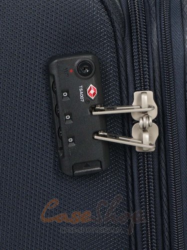 Чемодан малый 4 колеса Worldline 621/S синий Airtex (Франция)