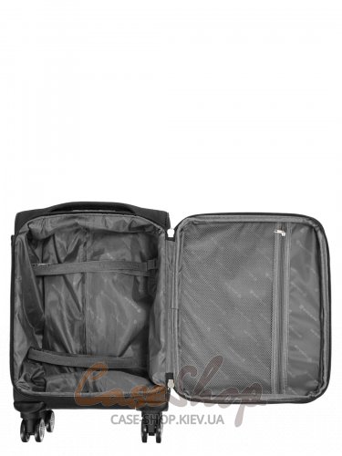 Чемодан малый 4 колеса Worldline 621/S черный Airtex (Франция)