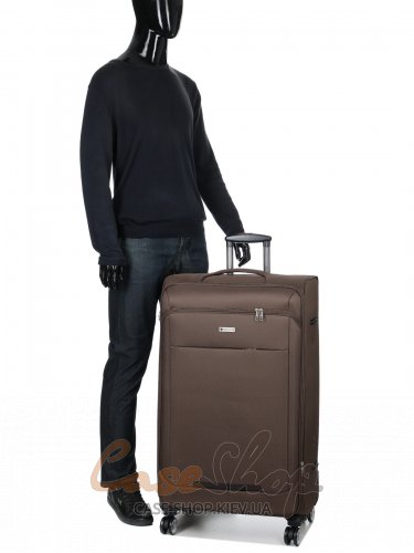 Чемодан большой 4 колеса Worldline 621/XL коричневый Airtex (Франция)