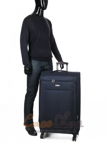 Валіза велика 4 колеса Worldline 621/XL синя Airtex (Франція)