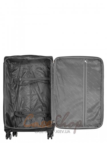Валіза велика 4 колеса Worldline 621/XL чорна Airtex (Франція)