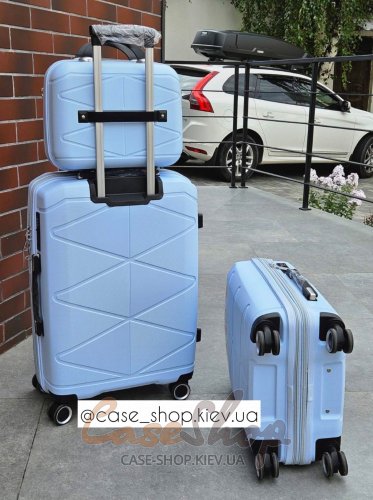 Комплект валіз Madisson 51304(4) блакитний Snowball (Франція)
