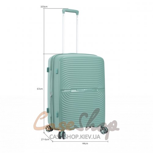 Валіза велика 4 колеса 40903/L бірюзова Snowball (Франція)