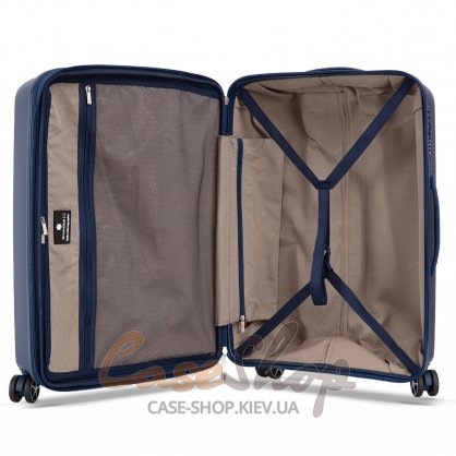 Чемодан большой 4 колеса 40903/L синий Snowball (Франция)