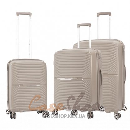 Чемодан большой 4 колеса 40903/L шампань Snowball (Франция)