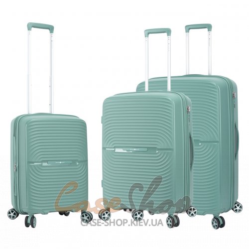Валіза середня 4 колеса 40903/M бірюзова Snowball (Франція)