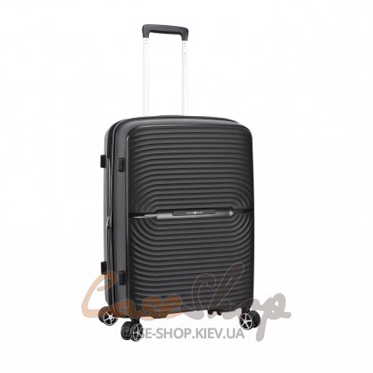 Валіза середня 4 колеса 40903/M чорна Snowball (Франція)