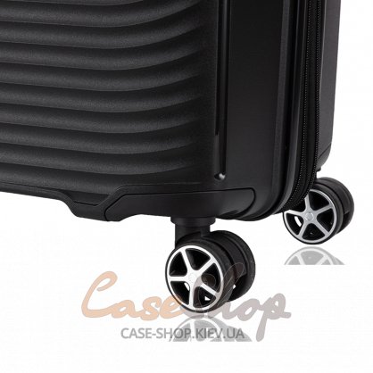 Валіза середня 4 колеса 40903/M чорна Snowball (Франція)