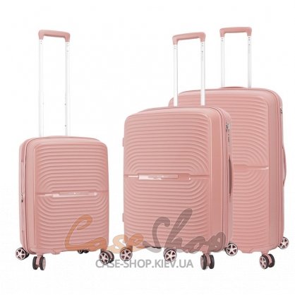 Валіза мала 4 колеса 40903/S рожеве золото Snowball (Франція)