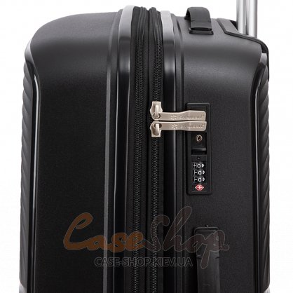 Валіза мала 4 колеса 40903/S чорна Snowball (Франція)