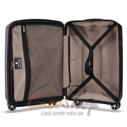 Валіза мала 4 колеса 40903/S чорна Snowball (Франція)