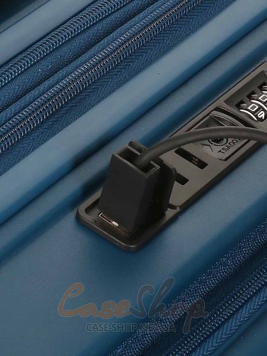 Валіза мала 4 колеса 647/S синя Airtex (Франція)