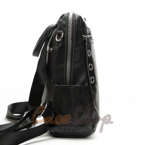 Сумка-рюкзак шкіряна 8781 black