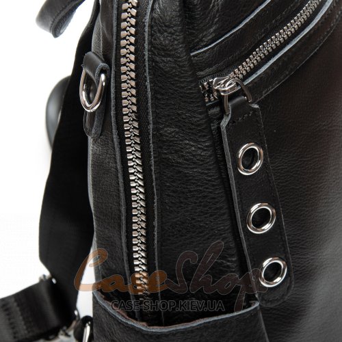 Сумка-рюкзак шкіряна 8781 black