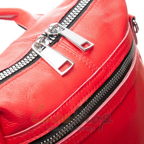 Сумка-рюкзак шкіряна 8781 red