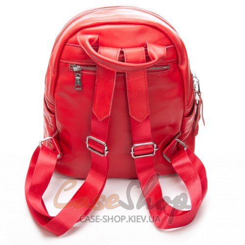 Сумка-рюкзак шкіряна 8635 red
