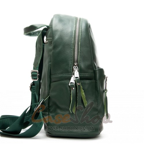 Сумка-рюкзак шкіряна 8635 green