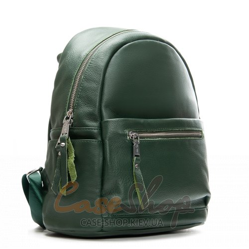 Сумка-рюкзак шкіряна 8635 green