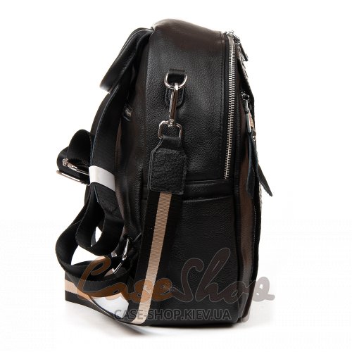 Сумка-рюкзак кожаная 8907 black
