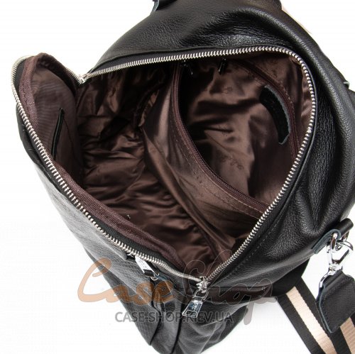 Сумка-рюкзак кожаная 8907 black
