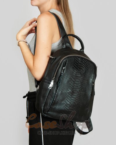 Сумка-рюкзак кожаная 8907 black