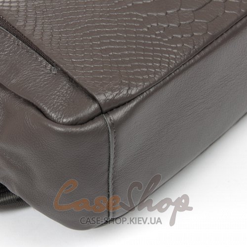 Сумка-рюкзак кожаная 8907 grey