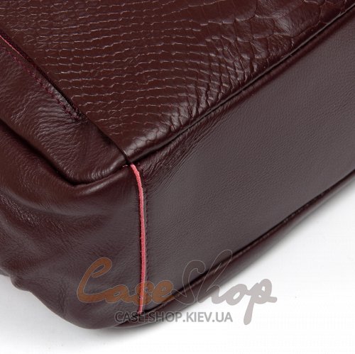 Сумка-рюкзак шкіряна 8907 bordo