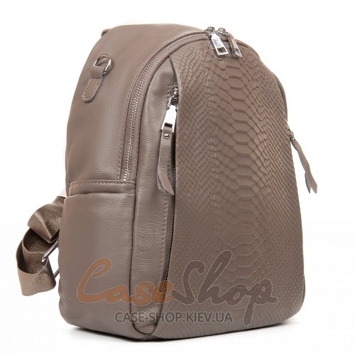 Сумка-рюкзак кожаная 8907 beige