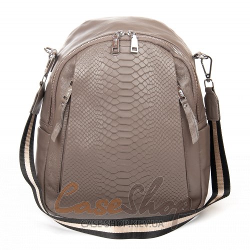 Сумка-рюкзак кожаная 8907 beige