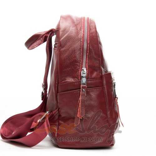 Сумка-рюкзак кожаная 8635 bordo