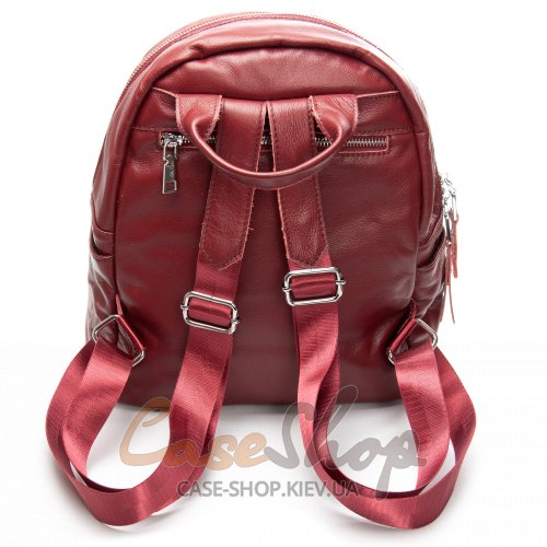 Сумка-рюкзак кожаная 8635 bordo