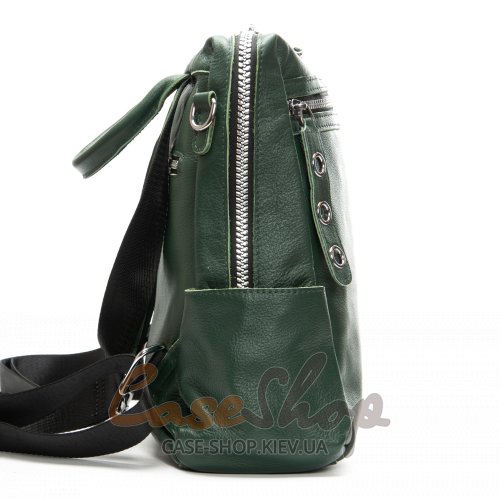 Сумка-рюкзак шкіряна 8781 green