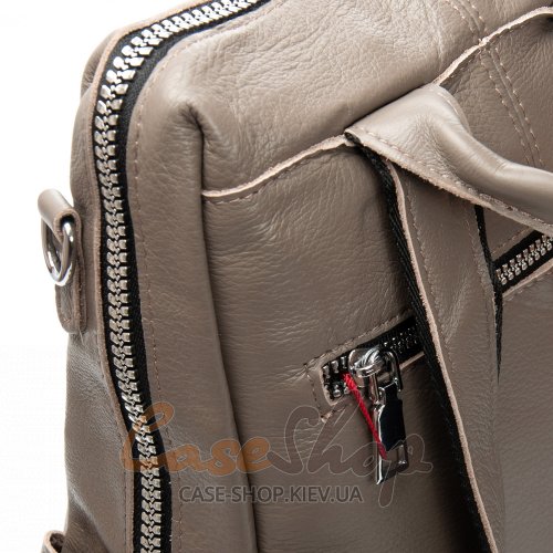 Сумка-рюкзак шкіряна 8781 grey