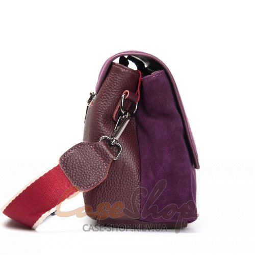 Сумка кожаная 99115 violet