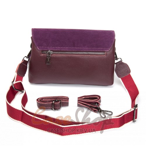 Сумка кожаная 99115 violet