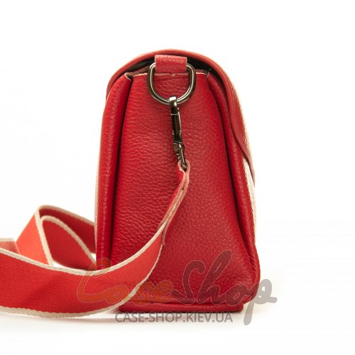 Сумка кожаная 99118 red