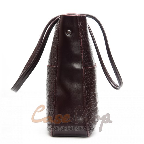 Сумка кожаная 9384 bordo