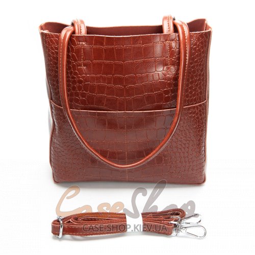 Сумка шкіряна 9384 camel