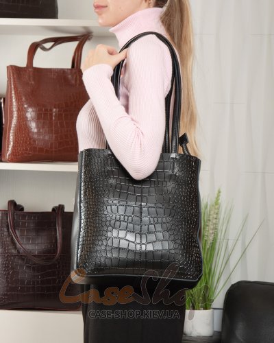 Сумка кожаная 9384 black