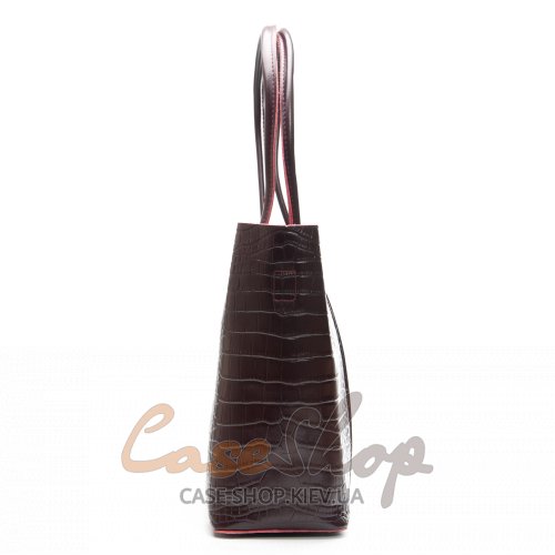 Сумка кожаная 00109 bordo