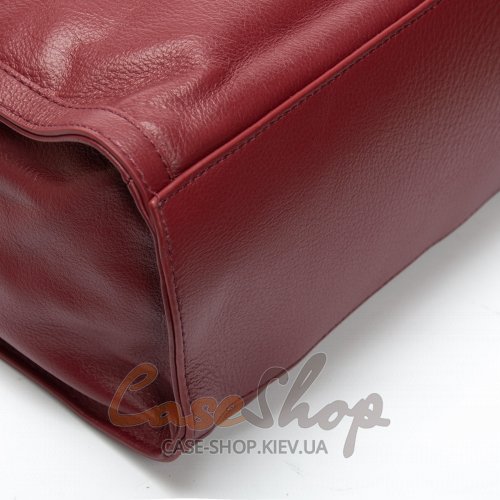 Сумка шкіряна 2060 bordo