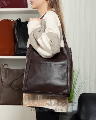 Сумка кожаная 2060 brown