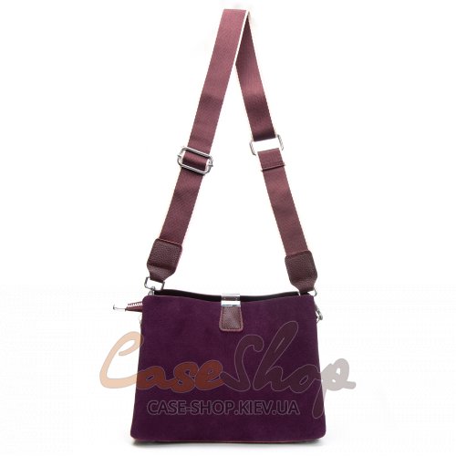 Сумка кожаная 99119 violet