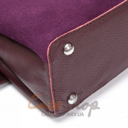 Сумка кожаная 99119 violet