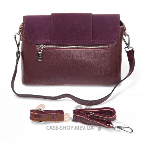 Сумка шкіряна 1563 bordo