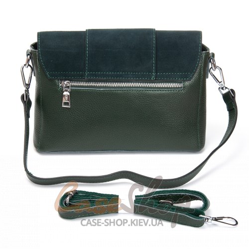 Сумка кожаная 1563 green