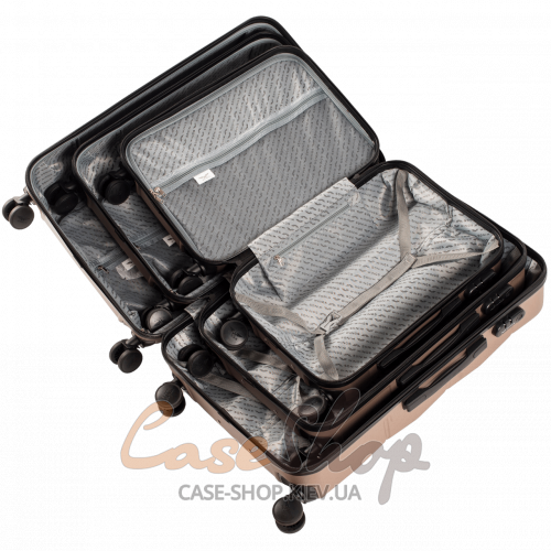 Комплект валіз 149 зелений WINGS (Польща)