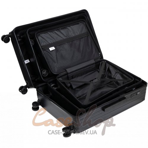 Комплект чемоданов BNT01 черный WINGS (Польша)