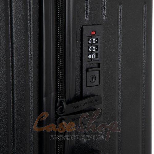 Комплект чемоданов BNT01 черный WINGS (Польша)